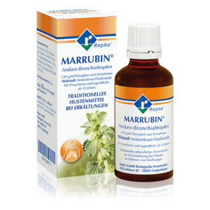 MARRUBIN® Andorn-Bronchialtropfen MARRUBIN® Andorn-Bronchialtropfen ist ein pflanzliches Arzneimittel mit dem Wirkstoff Marrubiin aus dem Andorn. Es wird als Schleimlöser bei Erkältungshusten eingesetzt.