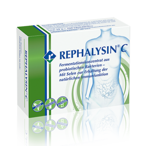 REPHALYSIN® C – Das Fermentationskonzentrat enthält eine komplexe Stoffmischung aus Bestandteilen und physiologischen Stoffwechselprodukten der Mikroorganismenkultur, zur Erhaltung der natürlichen Immunfunktion.