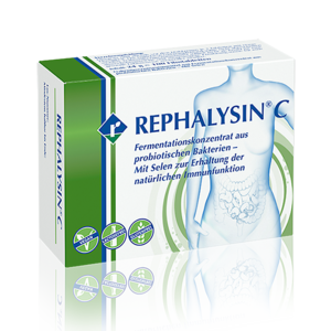 REPHALYSIN® C REPHALYSIN® C – Das Fermentationskonzentrat enthält eine komplexe Stoffmischung aus Bestandteilen und physiologischen Stoffwechselprodukten der Mikroorganismenkultur, zur Erhaltung der natürlichen Immunfunktion.