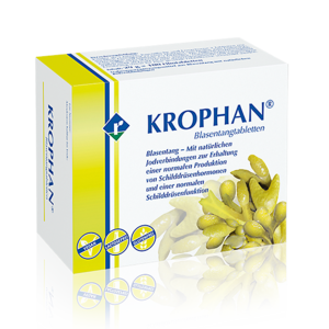 KROPHAN® Blasentangtabletten versorgen den Körper mit lebensnotwendigem Jod. 