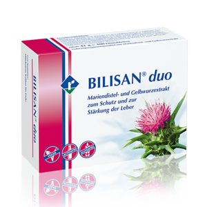 BILISAN duo BILISAN® duo kombiniert die Kraft der Mariendistel und Kurkuma zum Schutz und zur Stärkung der Leber.